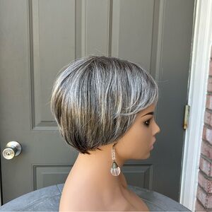 Paula Young A4352 Yvonne Brown Grey Wig Color